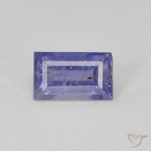 0.30ct Natural Violeta médio Iolita, baguete, VS-SI