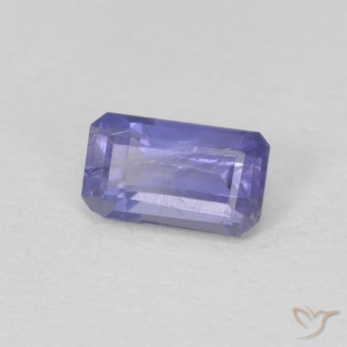 Iolita Violeta azulado Natural 0.27ct, Corte Octógono / Esmeralda, VS-SI