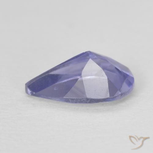 Iolita Azul prateado Natural 0.33ct, Formato de pêra, VS