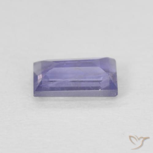 Iolita Roxo azulado escuro Natural 0.24ct, baguete, VS