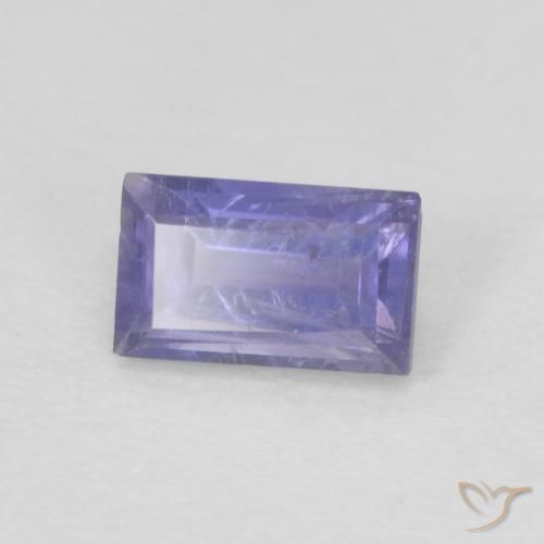 Iolita Roxo profundo Natural 0.29ct, baguete, VS-SI