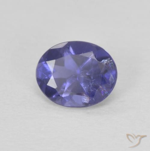 Iolita Roxo profundo Natural 0.30ct, Corte Oval, VS-SI
