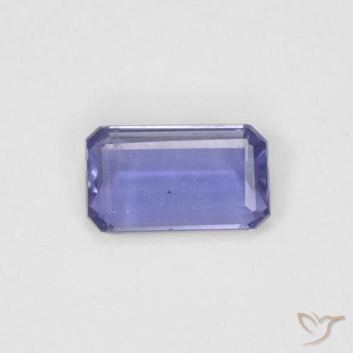 0.18ct Natural Violeta médio Iolita, Corte Esmeralda, VVS