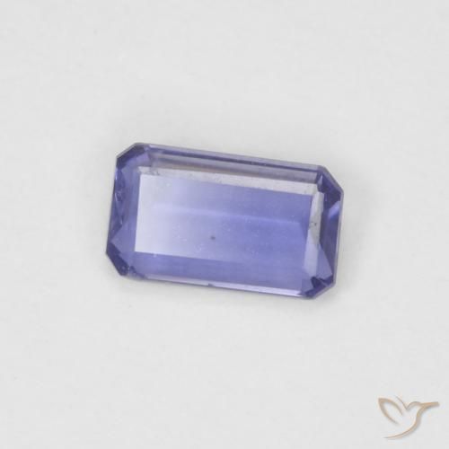 Iolita Violeta médio Natural 0.18ct, Corte Octógono / Esmeralda, VVS