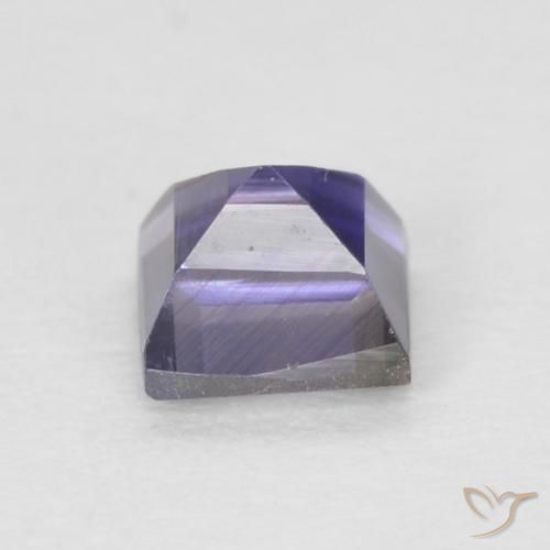 Iolita violeta natural 0,23ct, quadrado, VVS