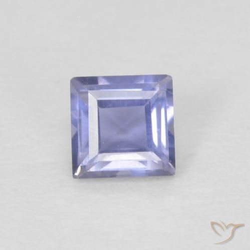 0.12ct Natural Medium Light-Violet Iolita, Quadrado, VVS