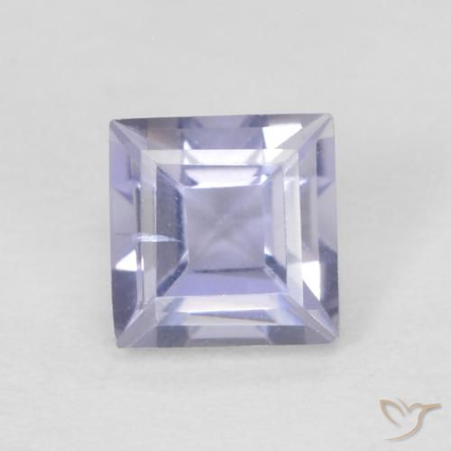 0.33ct Natural Violeta rosado Iolita, Quadrado, VVS