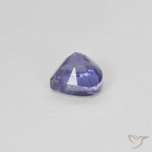 Iolita Roxo azulado escuro Natural 0.27ct, Formato de pêra, VS