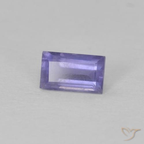 Iolita Roxo profundo Natural 0.28ct, baguete, VS