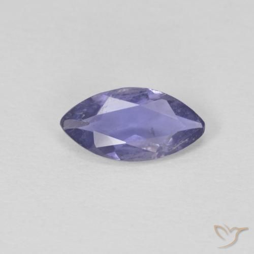 0.39ct Natural Roxo azulado escuro Iolita, Marquesa, VS