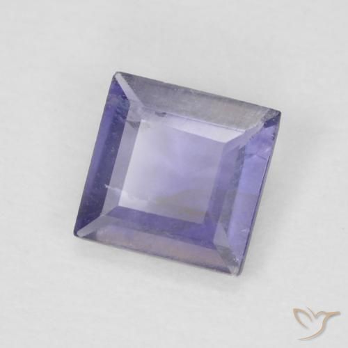Iolita Roxo azulado escuro Natural 0.22ct, Quadrado, VS
