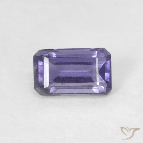 0.29ct Natural Azul prateado Iolita, Corte Esmeralda, VS