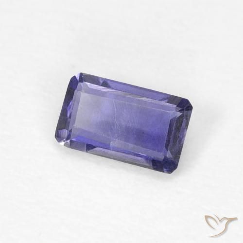 Iolita Azul prateado Natural 0.21ct, Corte Octógono / Esmeralda, VVS-VS