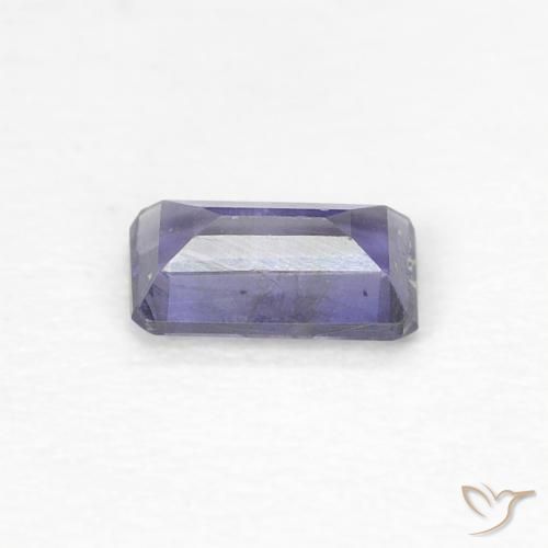 Iolita Azul prateado Natural 0.21ct, Corte Octógono / Esmeralda, VVS-VS