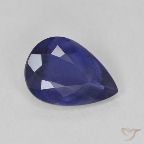 Iolita Azul profundo Natural 1.81ct, Formato de pêra, VS