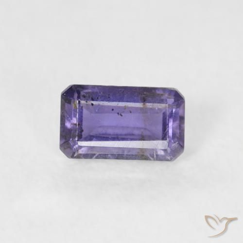 0.27ct Natural Violeta médio Iolita, Corte Esmeralda, SI