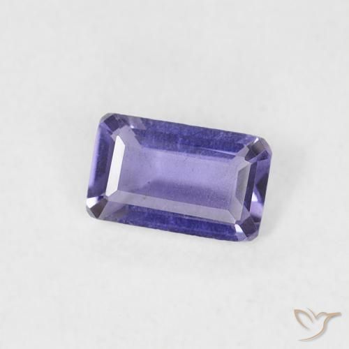 Iolita Roxo profundo Natural 0.21ct, Corte Octógono / Esmeralda, SI
