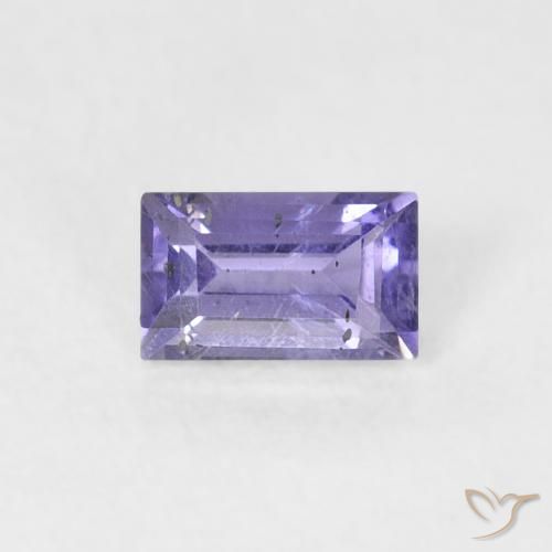 0.27ct Natural Medium Light-Violet Iolita, baguete, SI