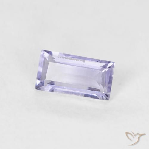 Iolita Violeta rosado Natural 0.19ct, baguete, VS