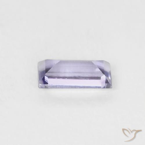 Iolita Violeta rosado Natural 0.19ct, baguete, VS