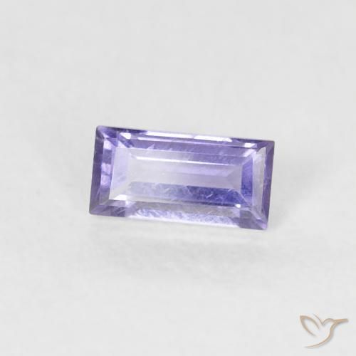 Iolita Violeta claro médio Natural 0.21ct, baguete, VS-SI