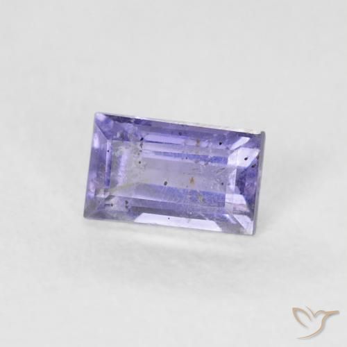Iolita Roxo profundo Natural 0.30ct, baguete, VS-SI