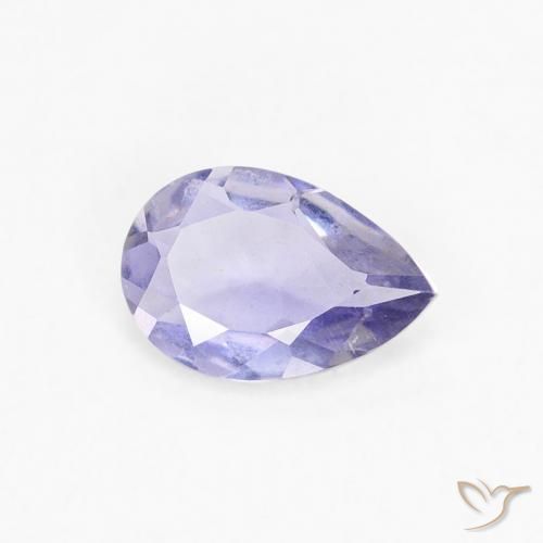 Iolita Medium Light-Violet Natural 0.28ct, Formato de pêra, VS