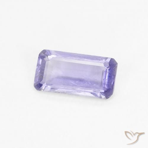 Iolita Medium Light-Violet Natural 0.28ct, Corte Octógono / Esmeralda, VS-SI