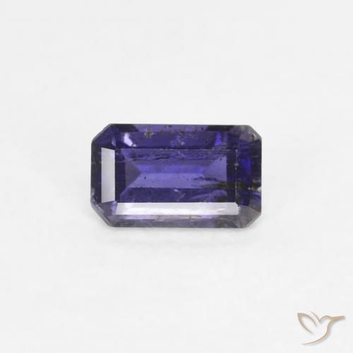 0.29ct Natural Violeta escuro Iolita, Corte Esmeralda, VS-SI
