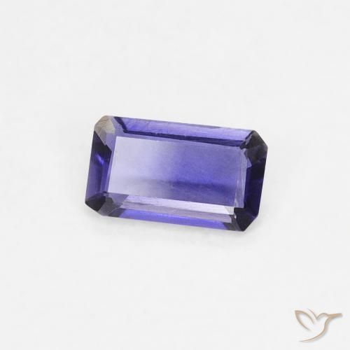 Iolita Roxo profundo Natural 0.20ct, Corte Octógono / Esmeralda, VS