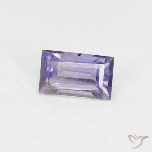 Iolita Roxo azulado escuro Natural 0.29ct, baguete, VS