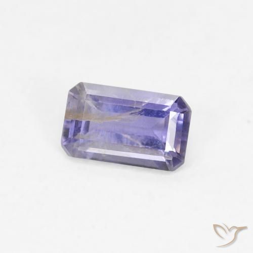 Iolita Azul prateado Natural 0.27ct, Corte Octógono / Esmeralda, VS-SI