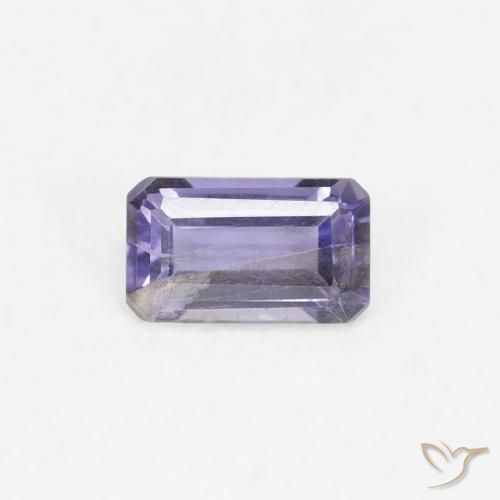 0.24ct Natural Violeta rosado Iolita, Corte Esmeralda, VS-SI