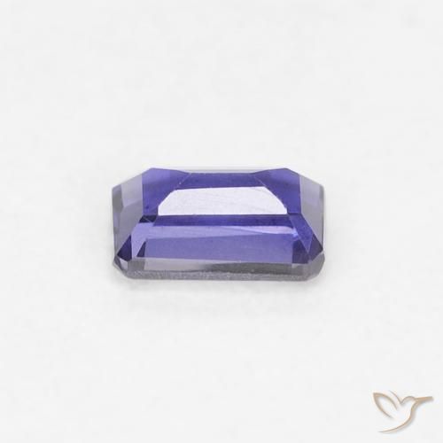 Iolita Roxo azulado escuro Natural 0.24ct, Corte Octógono / Esmeralda, VS