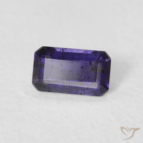 Iolita Berinjela Violeta Natural 0.25ct, Corte Octógono / Esmeralda, VS-SI