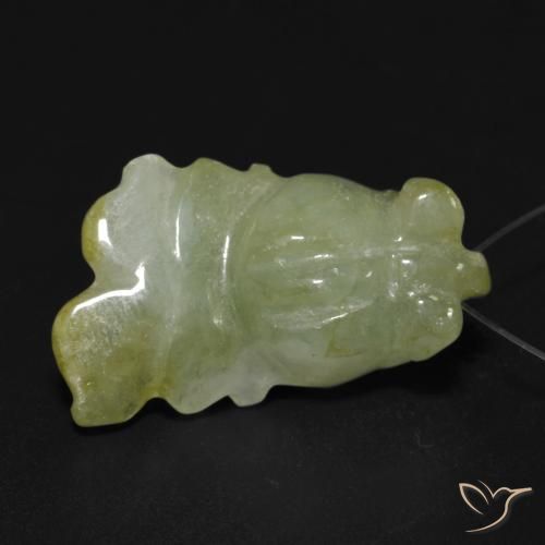 Saída verde quente Natural 21.61ct, Chique, Translúcido
