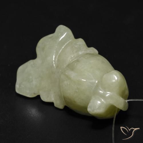 Saída Verde oliva Natural 37.99ct, Chique, Translúcido