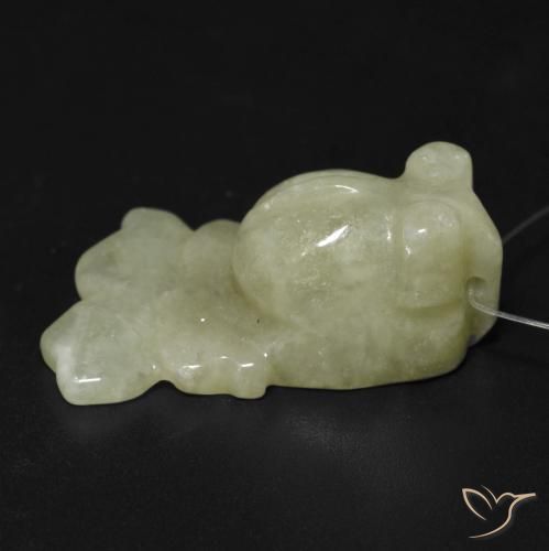 Saída Verde oliva Natural 37.99ct, Chique, Translúcido