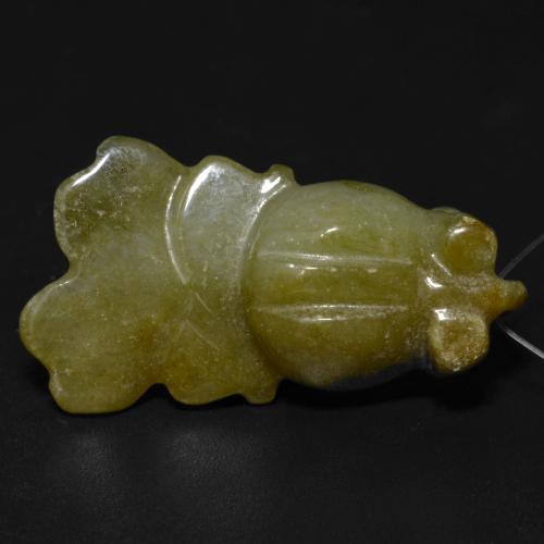 Saída Verde amarelado Natural 27.81ct, Forma extravagante, Translúcido