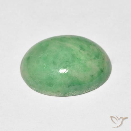 Saída verde quente Natural 4.83ct, oval, Opaco