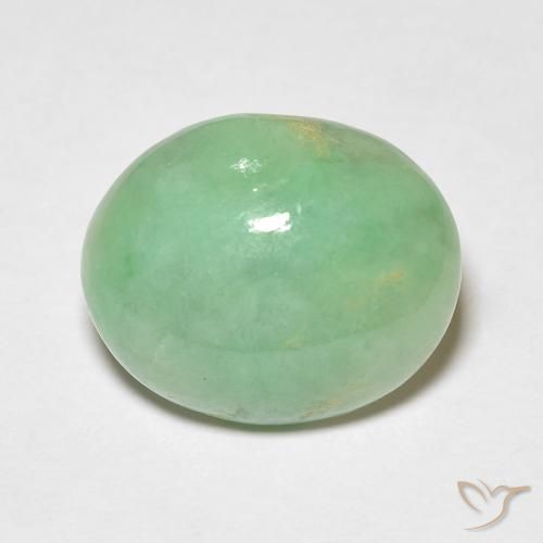 4.93ct Natural Luz verde Saída, oval, Opaco