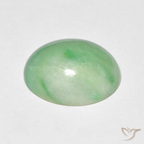 Saída verde quente Natural 5.09ct, oval, Opaco