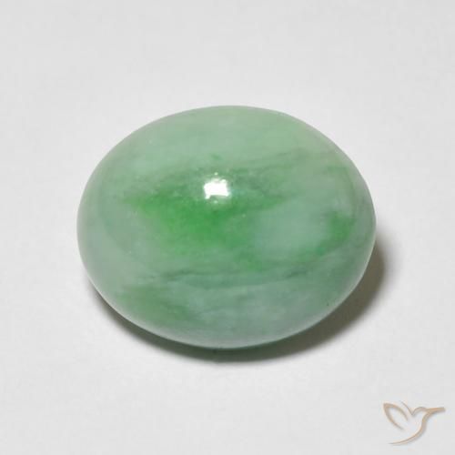 4.69ct Natural Luz verde Saída, oval, Opaco