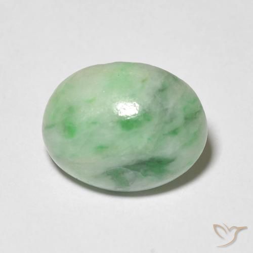 4.38ct Natural verde quente Saída, oval, Opaco
