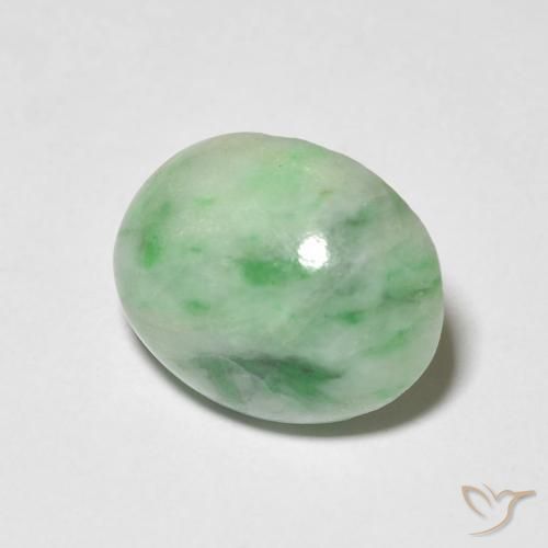 Saída verde quente Natural 4.38ct, oval, Opaco