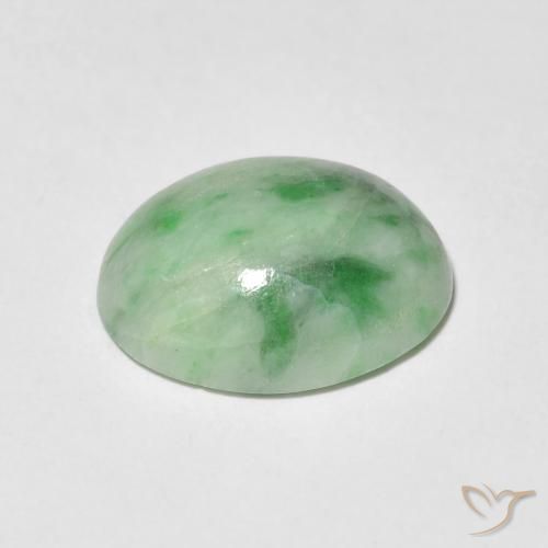 Saída verde quente Natural 4.38ct, oval, Opaco