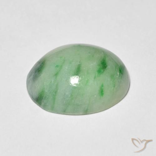 Saída verde quente Natural 4.75ct, oval, Opaco