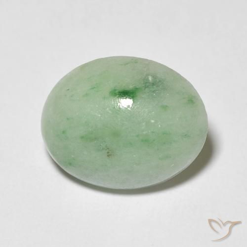3.52ct Natural verde quente Saída, oval, Opaco