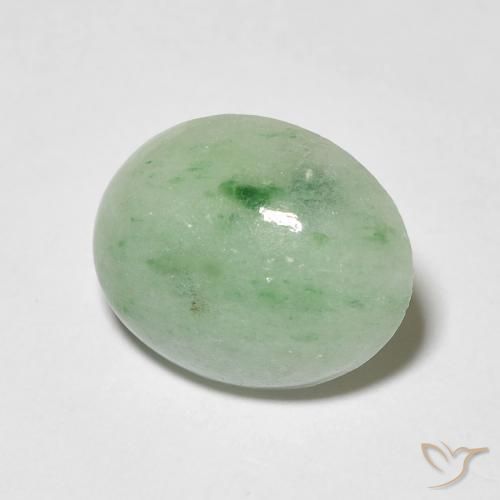 Saída verde quente Natural 3.52ct, oval, Opaco