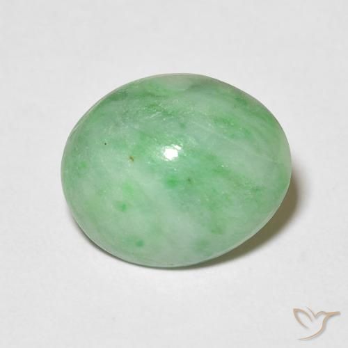 3.88ct Natural verde quente Saída, oval, Opaco